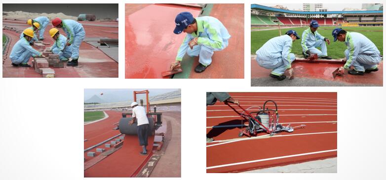 橡膠跑道的施工工藝說(shuō)明